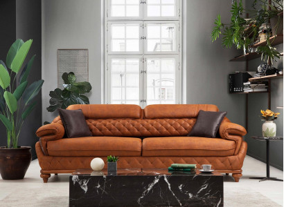 Dreisitzer Sofa Couch Wohnzimmer Polstersofas Modern Design Luxus Möbel